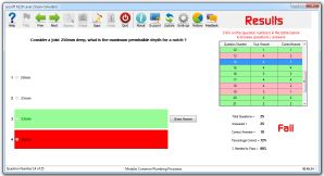 plumbing exam results