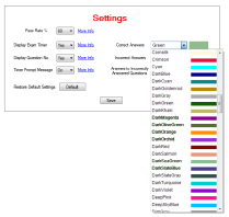 Lecsoft Colour Settings